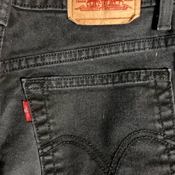 Levi’s 512 Tapered Slim High Rise Black Denim 6M - Picture 6 of 8